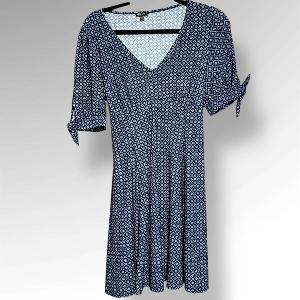 Lily Rose Blue Geometric Mini Dress NWOT